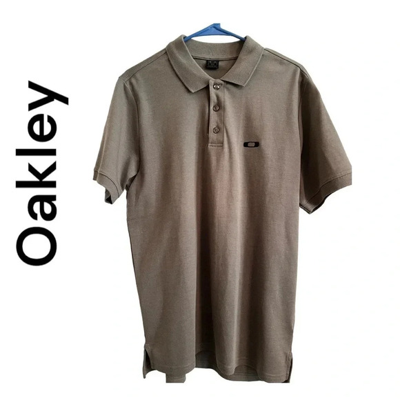 Oakley Gray Mens Polo Top size S/P - Picture 1 of 7